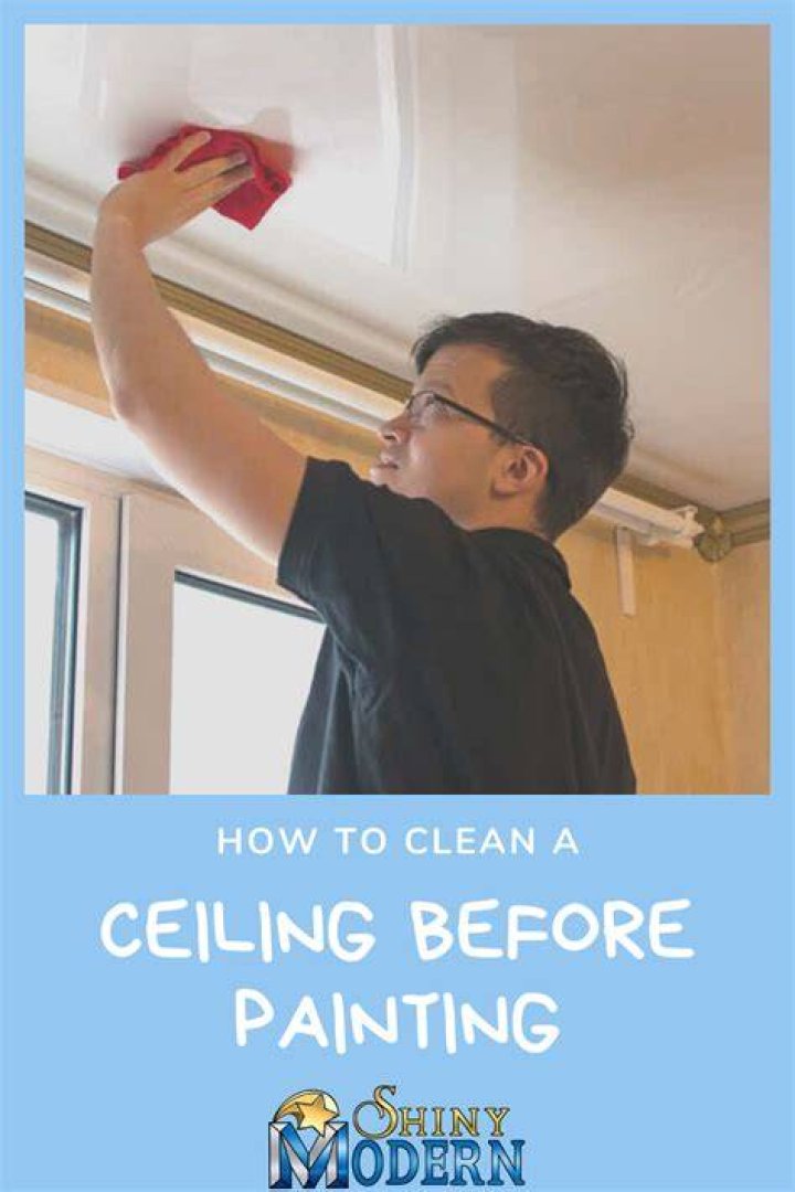 How to clean a ceiling before painting